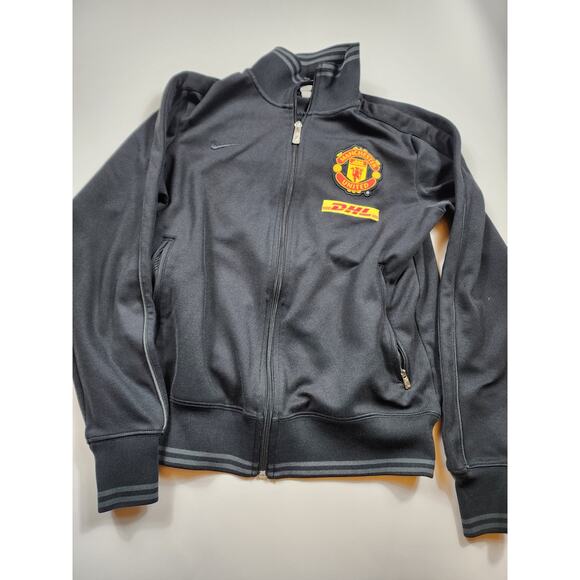 Nike Manchester United Sweater Jacket Full Zip Up DHL Womens Medium Track Train - Picture 4 of 16